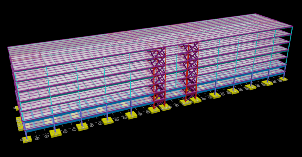 The final RAM model of the design of Brown's Residence Hall